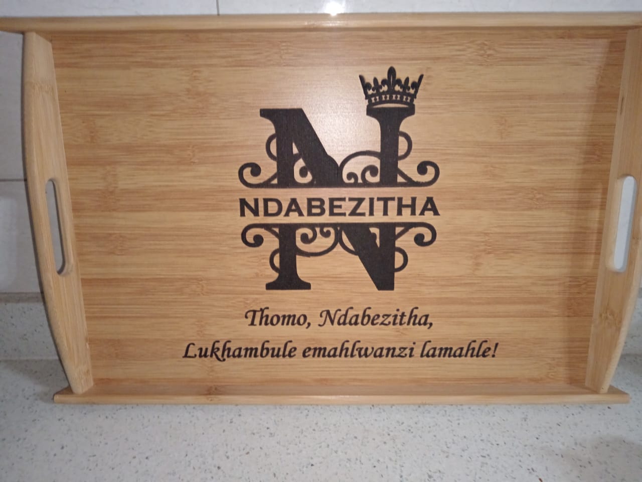 Personalized Engraved Tray