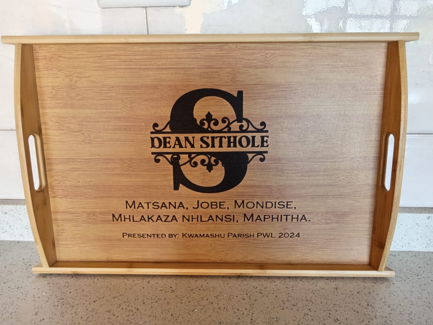 Personalized Engraved Tray