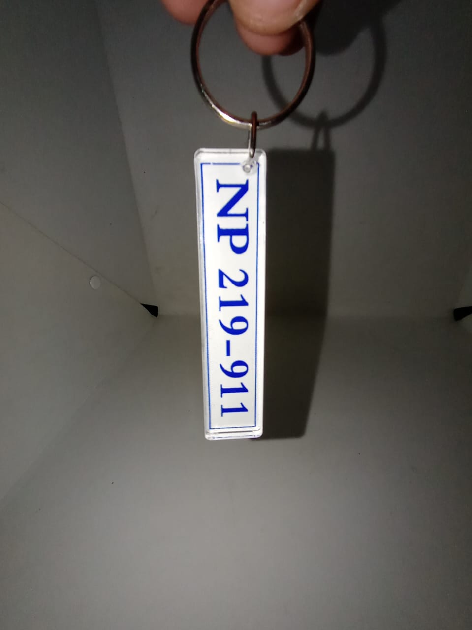 Number Plate Keyholder