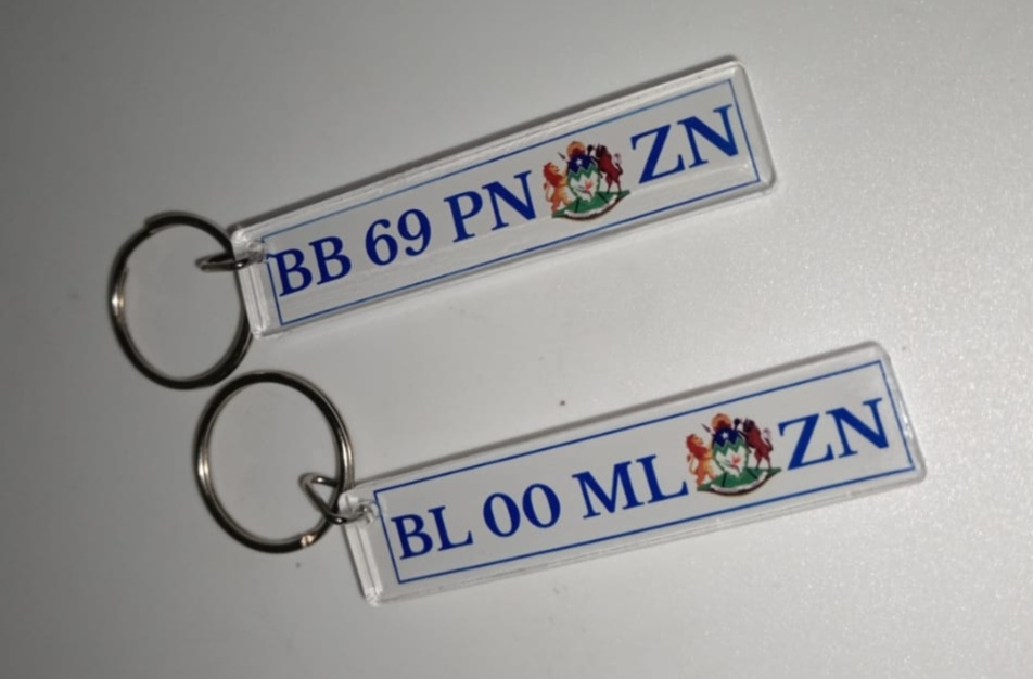 Number Plate Keyholder